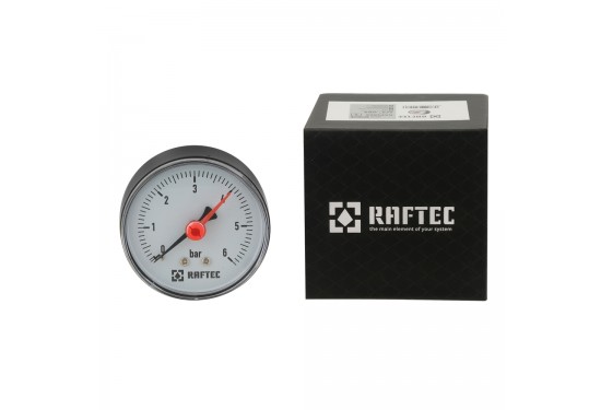 Манометр аксіальний 6 bar 1/4" RAPS663 Манометр аксіальний 6 bar 1/4" RAPS663