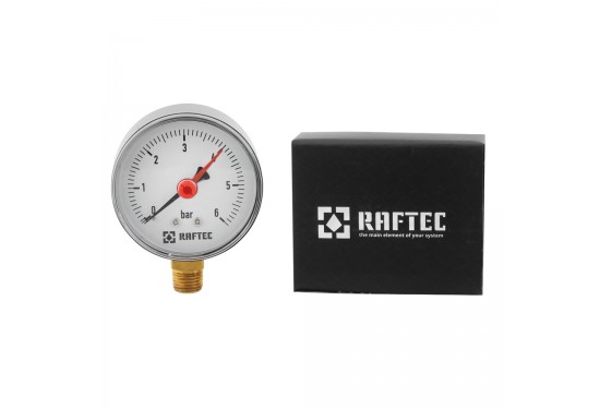 Манометр радіальний 6 bar 1/4" RRPS663 Манометр радіальний 6 bar 1/4" RRPS663