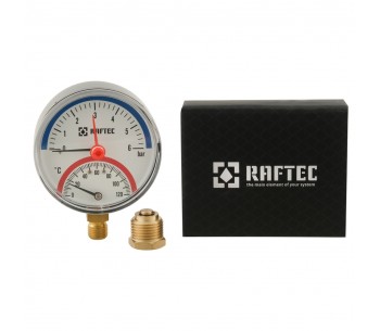 Термоманометр радіальний 6 bar 1/2" RRTM680 Термоманометр радіальний 6 bar 1/2" RRTM680