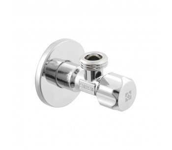 Кутовий вентильний кран для підключення побутової техніки RAFTEC SILVER VBE0101-02