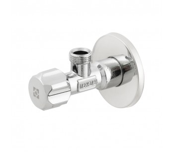 Кутовий вентильний кран для підключення побутової техніки RAFTEC SILVER VBE0101-02