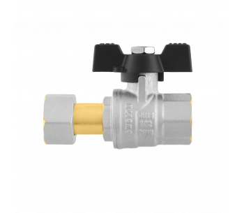 Кран кульовий прямий RAFTEC BLACK з розбір. з'єднанням PRB1-2 Кран кульовий прямий RAFTEC BLACK з розбір. з'єднанням PRB1-2