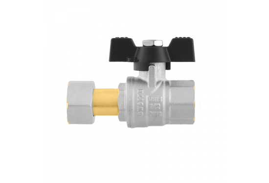 Кран кульовий прямий RAFTEC BLACK з розбір. з'єднанням PRB1-2 Кран кульовий прямий RAFTEC BLACK з розбір. з'єднанням PRB1-2