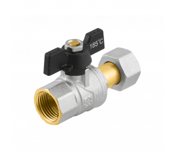 Кран кульовий прямий RAFTEC BLACK з розбір. з'єднанням PRB1-2 Кран кульовий прямий RAFTEC BLACK з розбір. з'єднанням PRB1-2