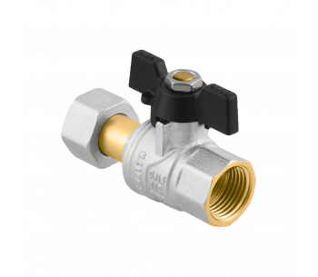 Кран кульовий прямий RAFTEC BLACK з розбір. з'єднанням PRB1-2 Кран кульовий прямий RAFTEC BLACK з розбір. з'єднанням PRB1-2