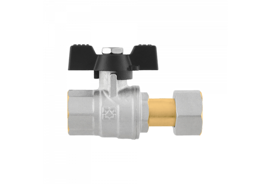 Кран кульовий прямий RAFTEC BLACK з розбір. з'єднанням PRB1-2 Кран кульовий прямий RAFTEC BLACK з розбір. з'єднанням PRB1-2