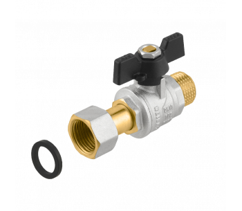 Кран кульовий прямий RAFTEC BLACK з розбір. з'єднанням PRBM1-2 Кран кульовий прямий RAFTEC BLACK з розбір. з'єднанням PRBM1-2