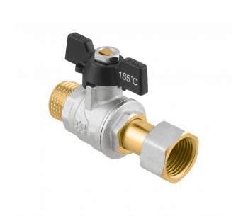 Кран кульовий прямий RAFTEC BLACK з розбір. з'єднанням PRBM1-2 Кран кульовий прямий RAFTEC BLACK з розбір. з'єднанням PRBM1-2