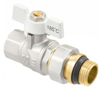 Кран кульовий прямий з розбірним з'єднанням та антипротіканням RAFTEC WRB1-3 Кран кульовий прямий з розбірним з'єднанням та антипротіканням RAFTEC WRB1-3