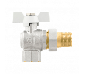 Кран кульовий кутовий з розбірним з'єднанням та антипротіканням RAFTEC WRBS1-3 Кран кульовий кутовий з розбірним з'єднанням та антипротіканням RAFTEC WRBS1-3