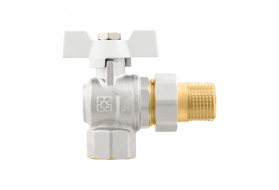 Кран кульовий кутовий з розбірним з'єднанням та антипротіканням RAFTEC WRBS1-3 Кран кульовий кутовий з розбірним з'єднанням та антипротіканням RAFTEC WRBS1-3