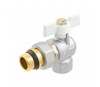 Кран кульовий кутовий з розбірним з'єднанням та антипротіканням RAFTEC WRBS1-3 Кран кульовий кутовий з розбірним з'єднанням та антипротіканням RAFTEC WRBS1-3